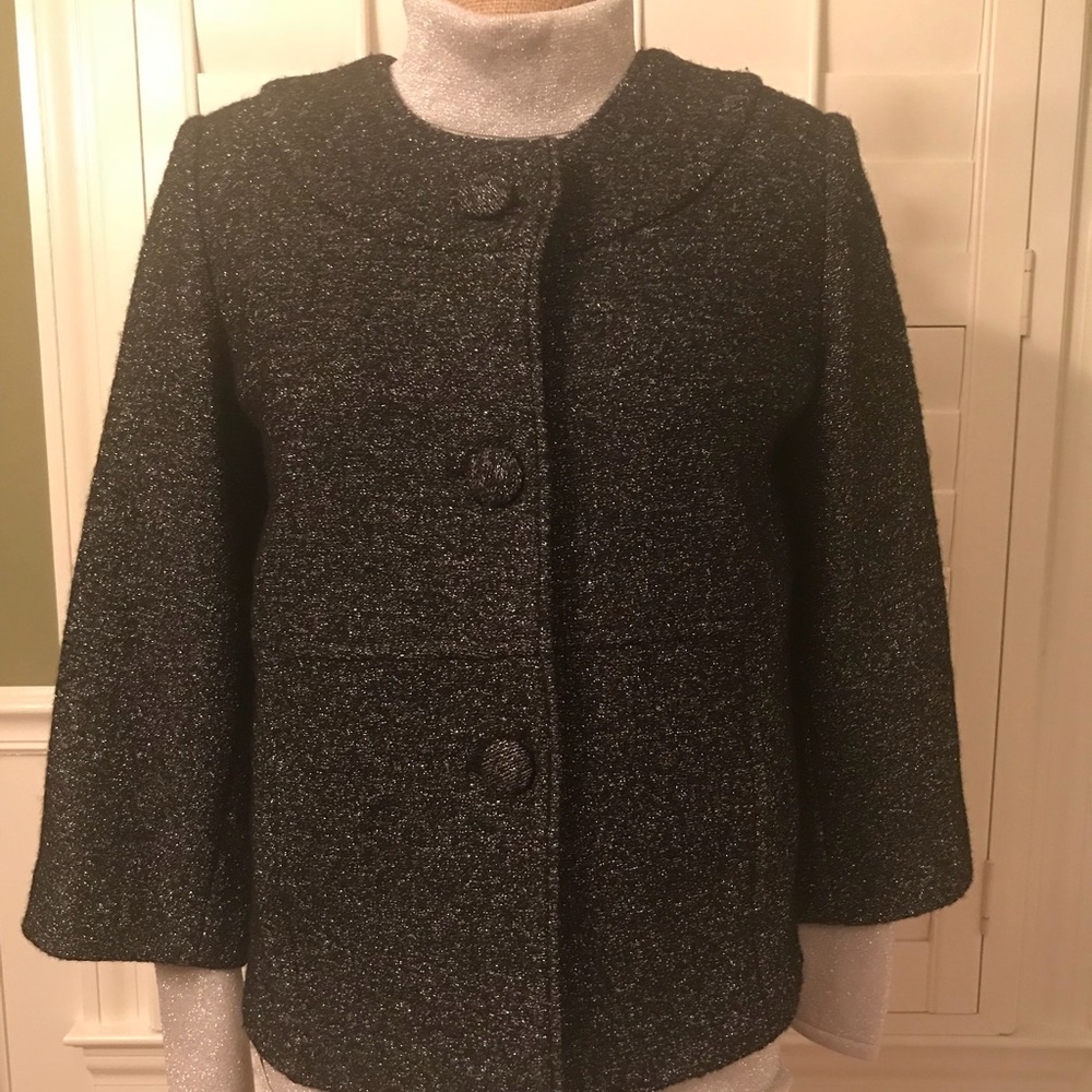 Black Blazer Accented with Silver. Size Small.